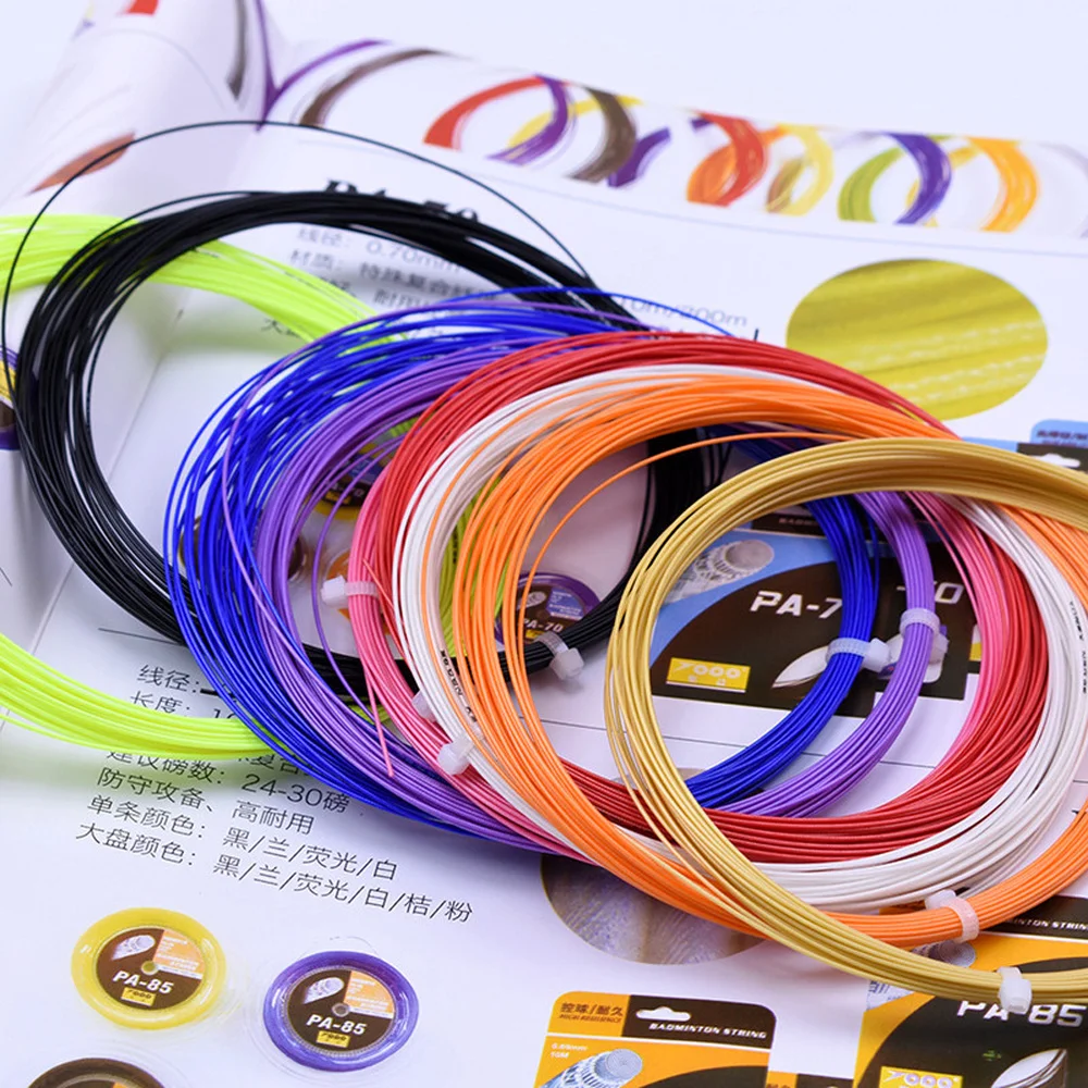 

High Elastic Durable Badminton Racket String Racquet Replacement Lines 0.69mm Random Color (Line 99)