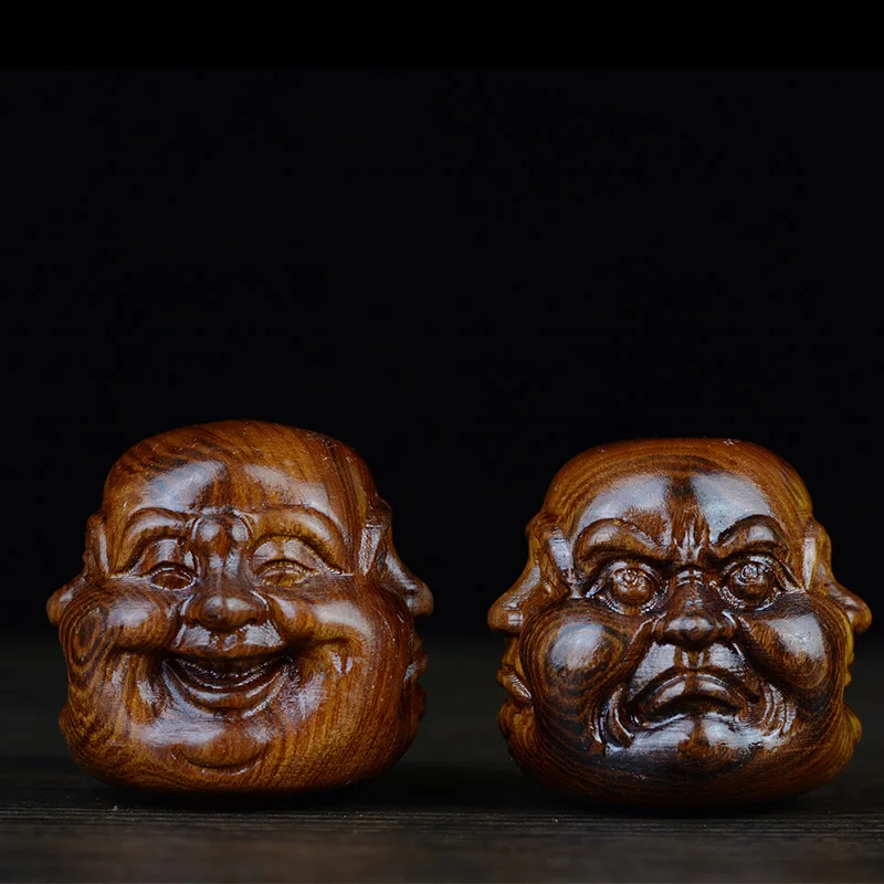 Hollow yellow sandalwood handles necklace pendant accessories solid wood carving play with crafts African acid branch | Украшения и