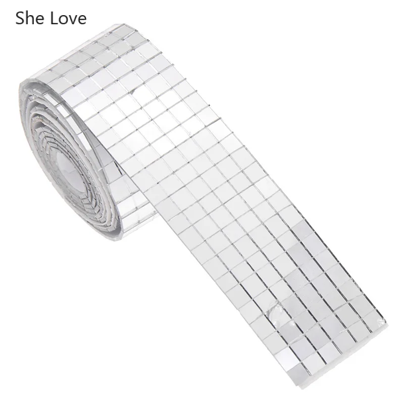 Самоклеящаяся квадратная мозаичная плитка из настоящего стекла зеркальный