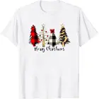 2021 модная Рождественская футболка с коротким рукавом, топ, милая Рождественская футболка с рождественской елкой, забавные рождественские костюмы для женщин