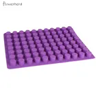 88 отверстий цилиндрическая силиконовая форма для льда Форма для конфет, Желе Форма для украшения торта Форма для льда Форма для шоколада аксессуары для кухни