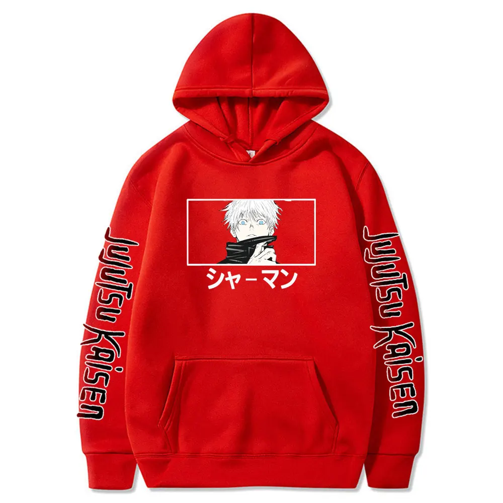 

Funny Lange Mouw Vrouwen Mannen Hoodie Harajuku Streetwear Plus Size Japanse Anime Kleding Jujutsu Kaisen Hoodie Sweatshirt Tops