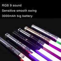 graflex lightsaber rgb 9 sound heavy dueling sensitive smooth swing 3000mah big battery quick charge light saber laser sword