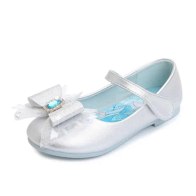 Disney бренд Хрустальные туфли Золушки детская обувь принцессы лакированные