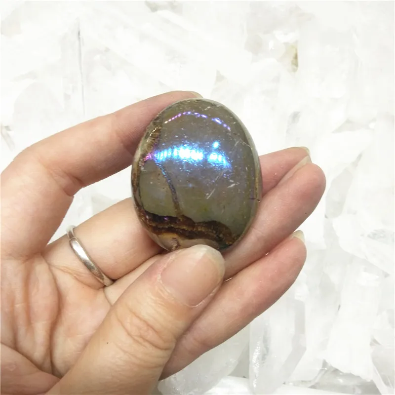 Оптовая продажа дешевая цена натуральный септарий камень кварца ладонь для