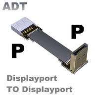 adt p p fpv displayport flat cable dp to dp 1 4 1 2 male to female flexible ribbon cable for graphics video card extension