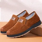 Лоферы мужские с мягкой подошвой, Повседневные Дышащие туфли на плоской подошве, для мужчин среднего и пожилого возраста, весна 2022