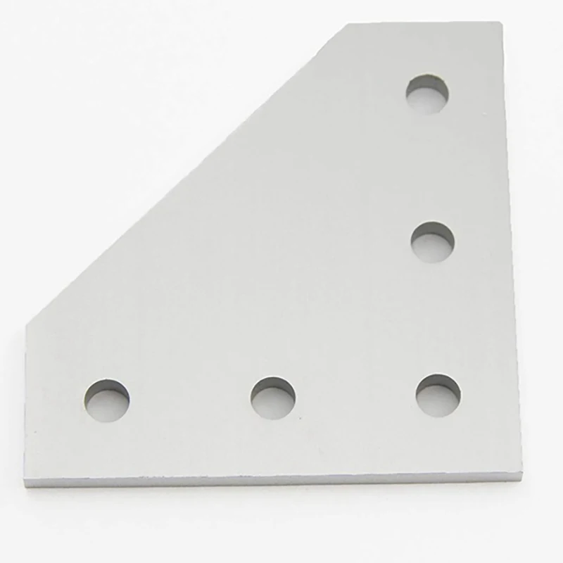 12 шт./лот 3D принтер L-образная алюминиевая пластина с 5 отверстиями 60x60 мм