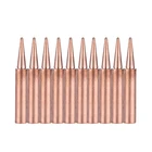 Наконечник паяльника из чистой меди 10 шт.лот 900M-T-B, бессвинцовая сменная сварочная головка, набор инструментов для переделки BGA