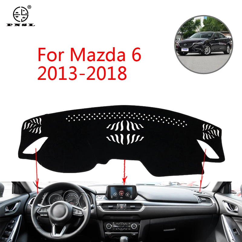 PNSL крышка приборной панели автомобиля коврик для Mazda 6 Atenza 2013 2018 Защита от солнца