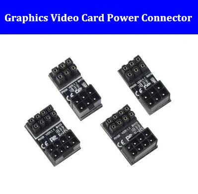 

Разъем питания PCI-E для видеокарты, адаптер 180 градусов с pcie PCI-e 6Pin 6-контактный 8Pin 8-контактный гнездовой разъем