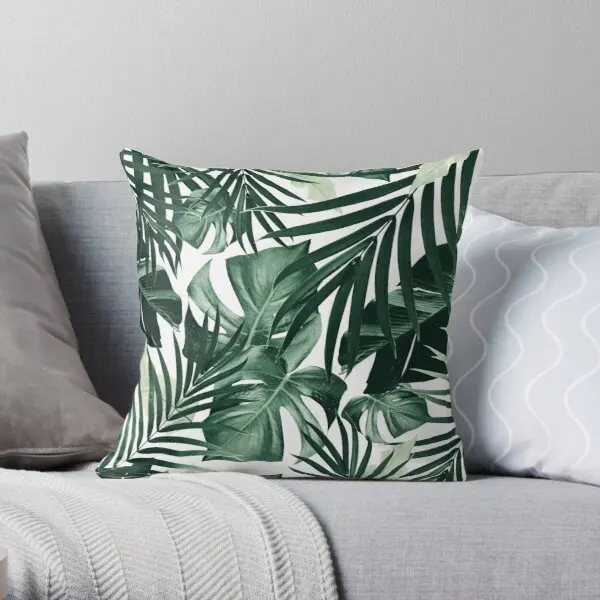 

Tropical Jungle Leaves Pattern 4 Tropi Printing Throw Pillow Cover Waist Bedroom Decorative Bed Wedding Pillows not include