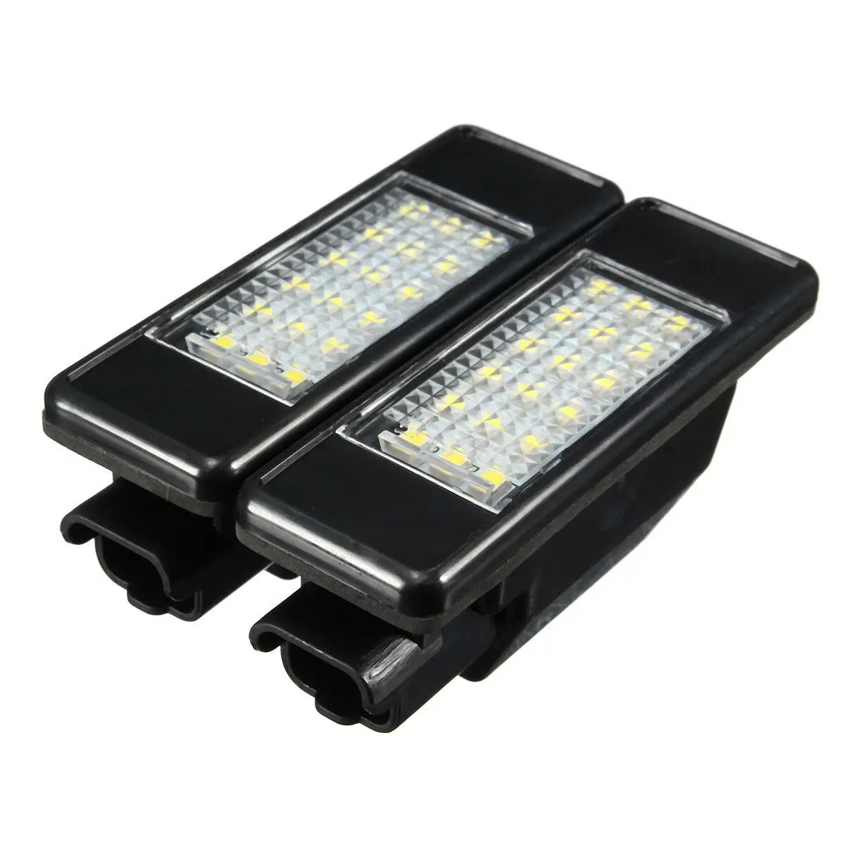 

ABS Plastic License Plate Light LED Rear 2 Pcs License Light Plate 18 LEDs Useful