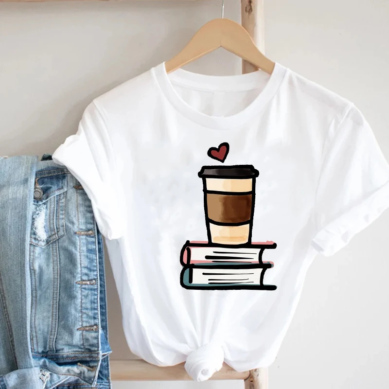 

Women Kawaii Wine Ladies Cartoon Fashion Ladies Spring Summer Clothing Clothes Print Tee Top Tshirt Female Graphic T-shirt