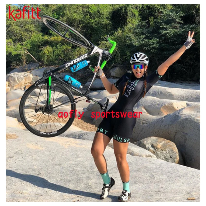 Женский костюм для триатлона с коротким рукавом одежда езды на велосипеде