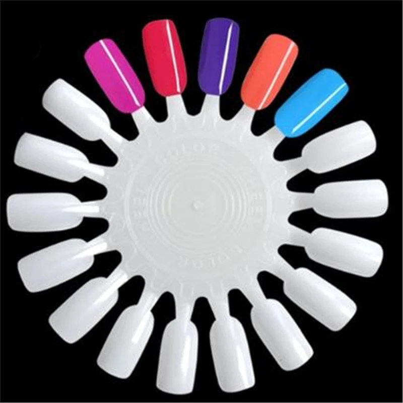 Новый салонный дизайн ногтей круглой формы с полкой для демонстрации гель-лака