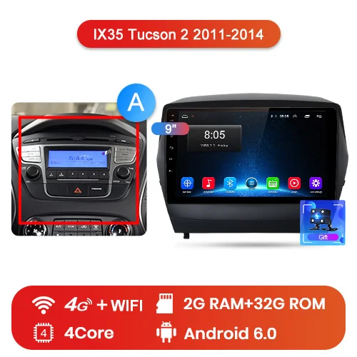 4G (2GB 32GB)A Junsun Штатное Головное устройство для Хендай Туксон ix35 GPS навигатор Android 8.1 aвтомагнитола магнитола 2 din автомагнитолы Андроид для Hyundai Tucson 2 LM штатная магнитола автомобильная мультимедиа - Цвет: 4G (2GB 32GB)A