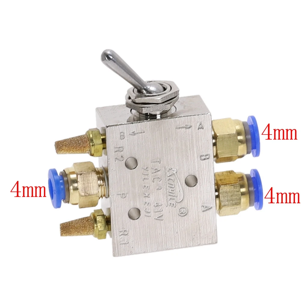 

Серебристый тон 1/8 "BSP Air пневматический 2-позиционный 5-позиционный тумблерный переключатель ручка ручной механический клапан HL2501-V TAC2-41V