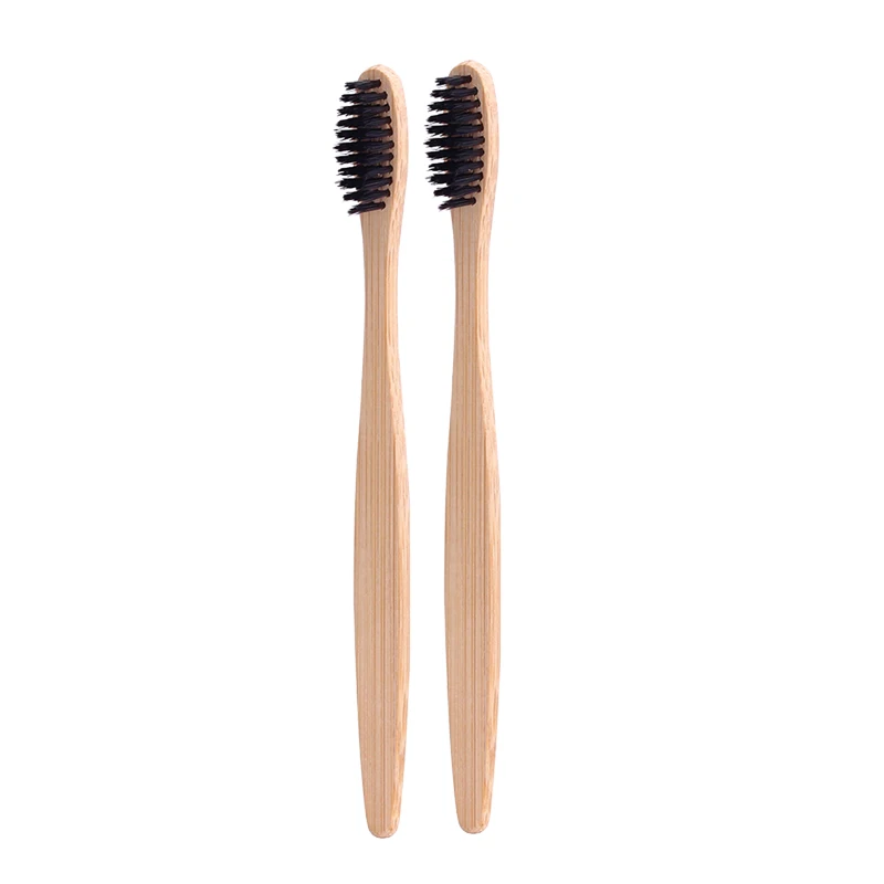 2pcs brush Набор из экологически чистых бамбуковых трубок для зубных щеток, Дорожный Чехол ручной работы, деревянный держатель для зубных щеток, портативная упаковка для путешествий - Цвет: 2pcs brush