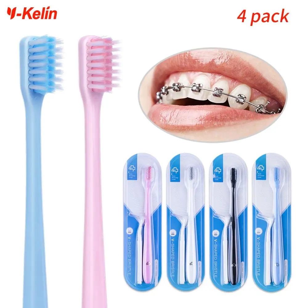 Y кельин v образная чистки басов зубная с образной обрезкой Ортодонтическая teethbrush