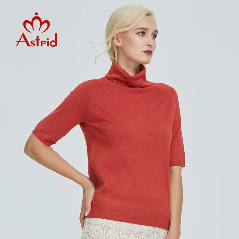 Astrid 2021 осень новое поступление свитер Женская мода топ в черно-белую высокого