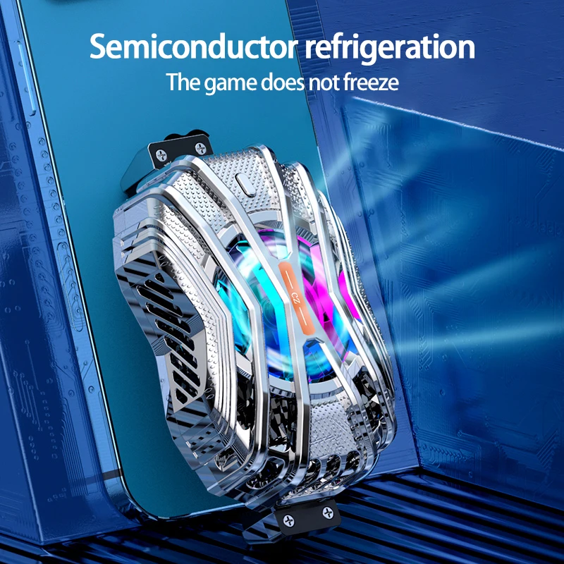 

P40 Frozen Mobile Phone Radiator Mobile Game Cooling Artifact Gamepad Holder Stand Radiator For Iphone Xiaomi Huawei Phone