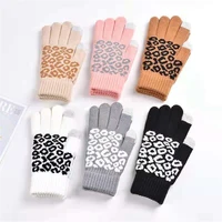 creative fashion gloves mobile phone touch screen knitted gloves winter thick warm adult gloves men women new 2022