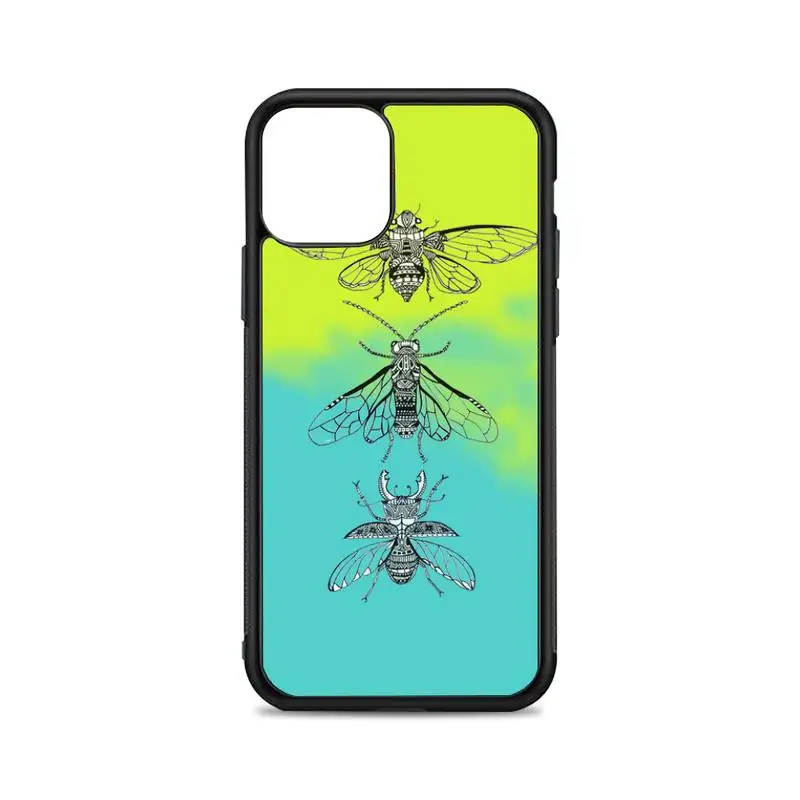 

insect Phone Case for iPhone 12 mini 11 pro XS Max X XR 6 7 8 plus SE20 High quality TPU silicon and Hard plastic cover