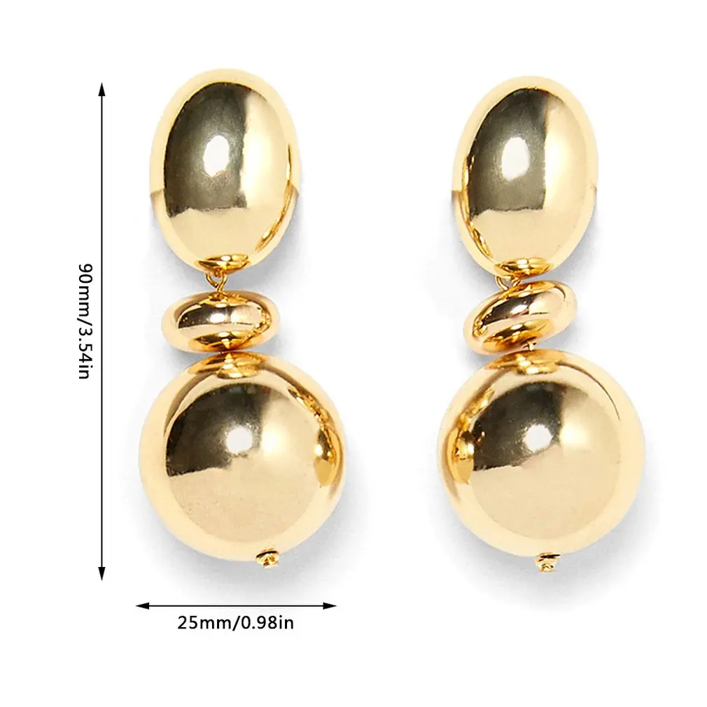 

New Ring Alloy Bump Texture Earrings Female Fashion Personality Wild Temperament Earrings