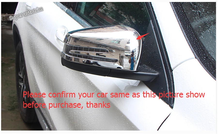 

Lapetus Exterior Kit For Mercedes-Benz GLA 220 X156 2015 - 2019 Chrome Rearview Mirror Cover Trim Accessories / Protective Kit