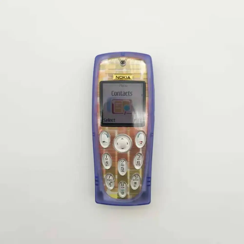 Фиолетовый 3200 разблокированный телефон Nokia 3200 GSM 900/1800 мобильный телефон с арабским/русским языком - Цвет: Фиолетовый