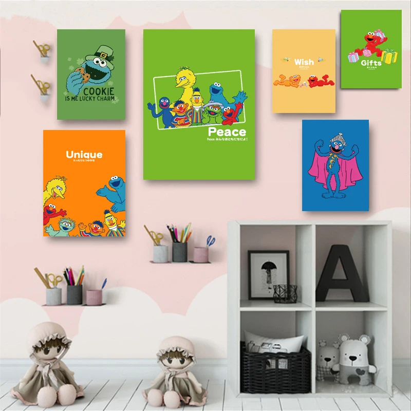 

Modern style decorative painting sesame doll living room painting animal painting core cartoon mural