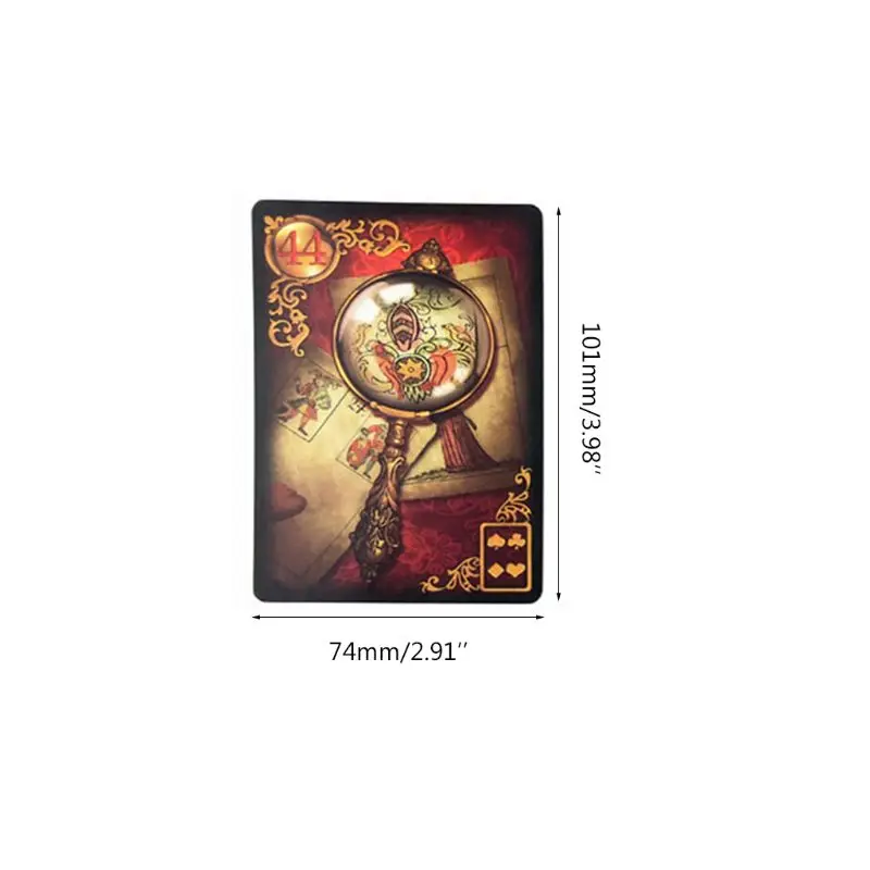 Позолоченные Reverie Lenormand Seer карты полный английский 47 Таро карты гадание Fate