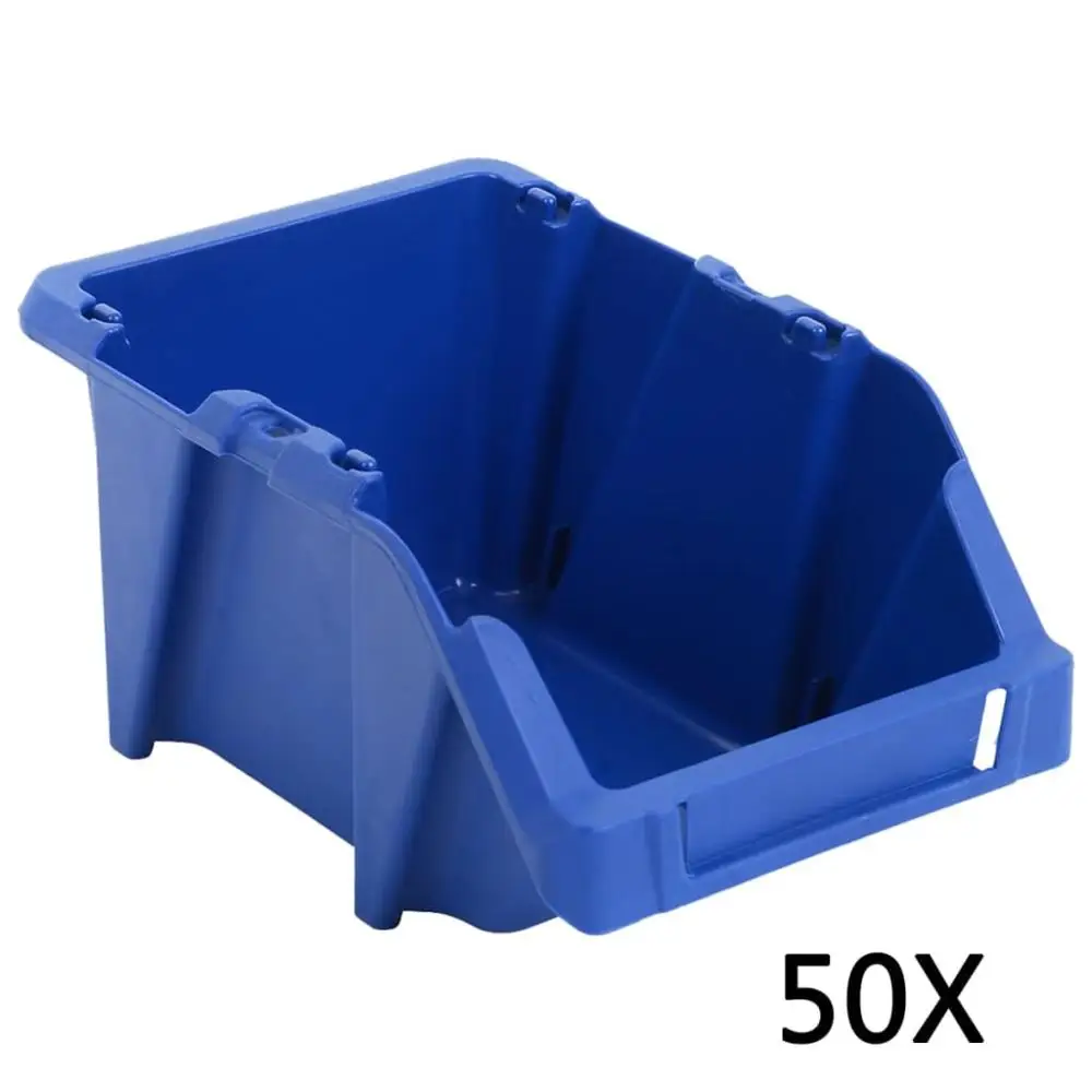 

50 pcs Stackable Storage Bins 200x300x130 mm Space-saving Storage Bin Set