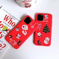 christmas phone case for iphone 11 pro max xs xr xs max cartoon santa claus elk soft tpu cover for iphone 6 6s 7 8 plus x case