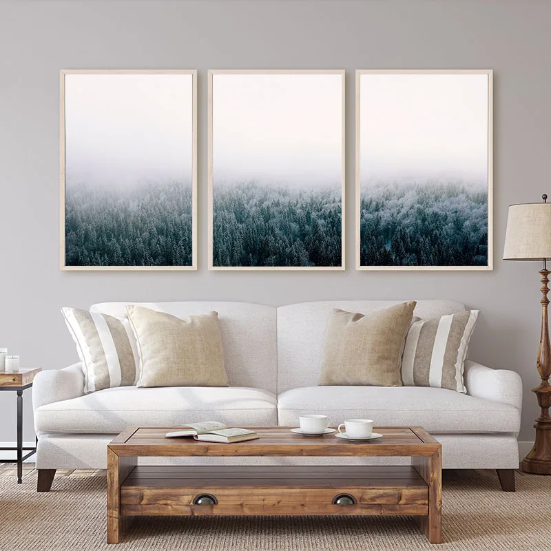 Постер в скандинавском стиле пейзаж природы холст живопись настенное искусство