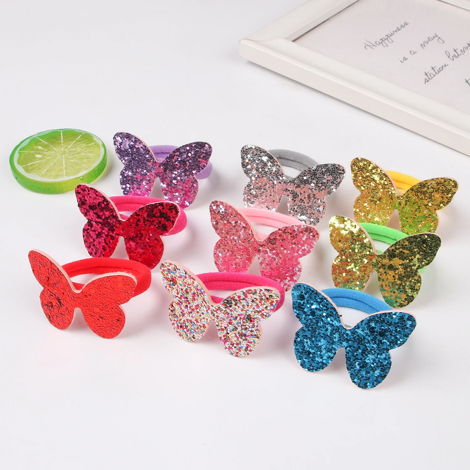 Набор аксессуаров для волос XIMA с блестками в виде бабочек эластичная повязка