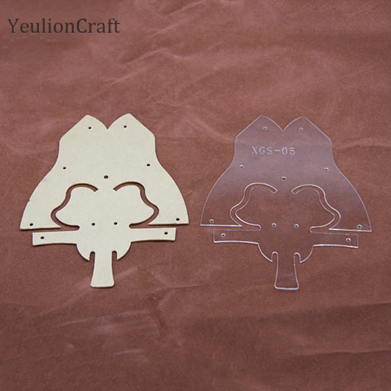 Chzimade акриловый шаблон слона для кожевенного ремесла рисунок сделай сам