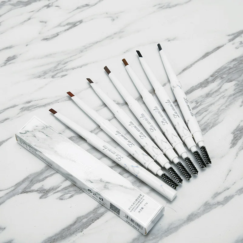7 цветов OptionalNatural стойкий макияж двухглавый мраморный карандаш для бровей
