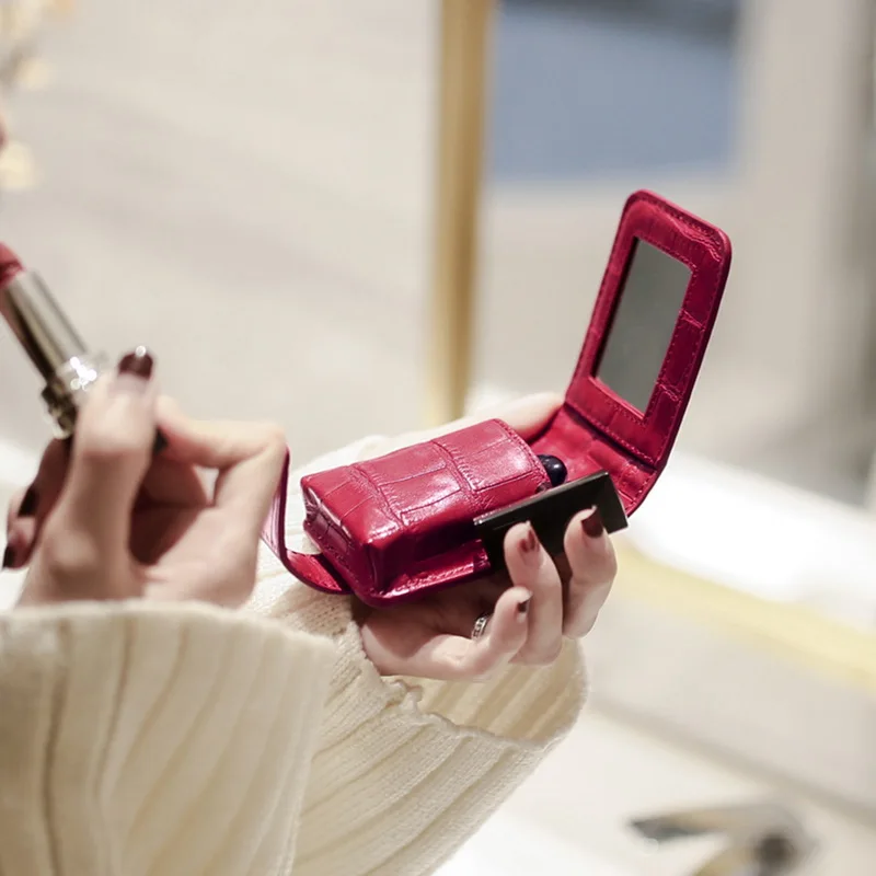 Adisputent новинка косметичка с зеркалом дорожная сумка органайзер ПУ портативный