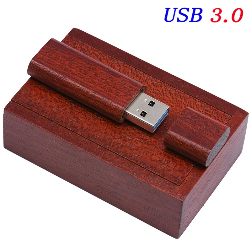 JASTER USB 3,0 Usb флеш-накопитель с логотипом на заказ, высокоскоростной флеш-накопитель USB 8 ГБ 32 ГБ, флеш-накопитель 64 ГБ 4 ГБ 16 ГБ, карта памяти в подарок - Цвет: Redwood usb box