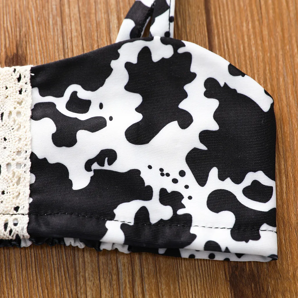 Детские купальники детский пляжный купальный костюм для девочек Леопардовый