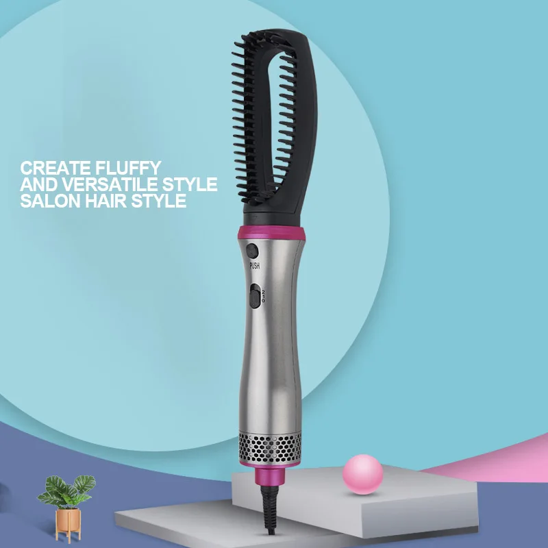 Фен для волос 5 в 1 утюжок с нагревательной расческой автоматическая плойка