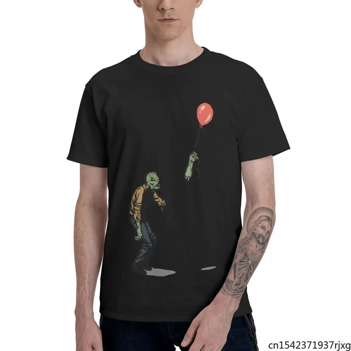 

Zombie T Shirts Round Neck Men T-Shirt Short Sleeve Oversized Casual Tees Oversized Tee Shirts for Men