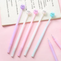 2 pcs lovely smile cat gel pen set 0 5mm black color pens girl gift stationery office accessories school supplies f632