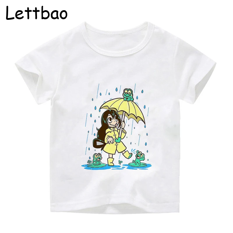 

Kawaii Girl Frog Funny T Shirt Children's Summer Cool Hip Hop Hipster Streetwear Kids Tee Shirt Clothes Harajuku