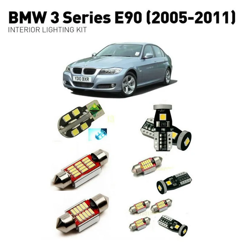 Светодиодные интерьерные лампы для BMW 3 серии E90 2005-2011 16 шт. светодиодные