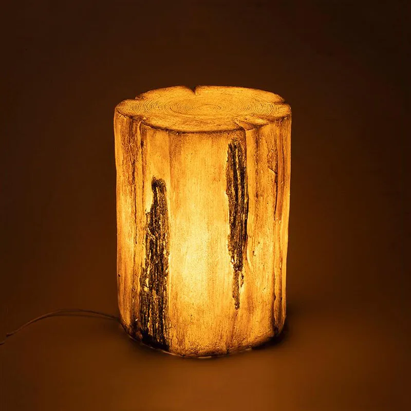 Наружная светящаяся лампа для дерева пень декоративная моделирующая лужайки