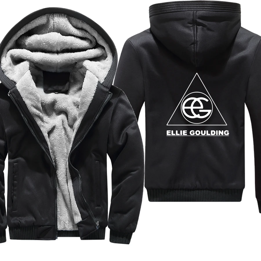 

Ellie Goulding rock band thick hoodies men winter jacket men loose streetwear hoody vintage Punk hoodie Harajuku men clothes