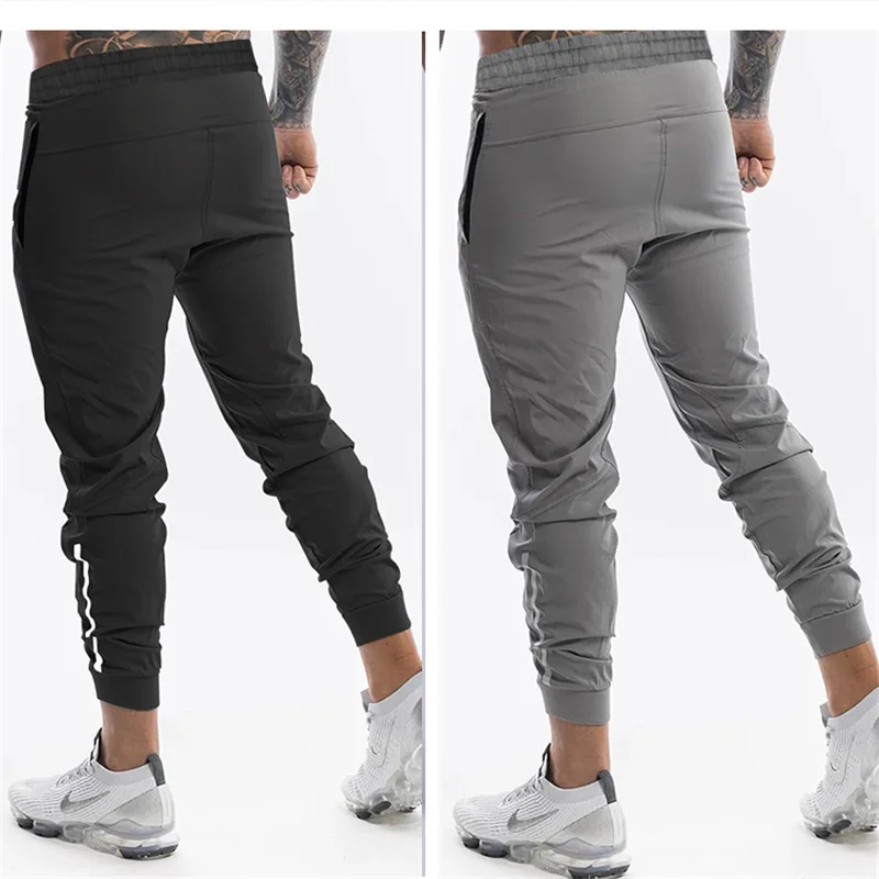 2020 мужские спортивные штаны для бега в тренажерном зале легкие карманы
